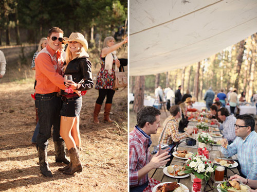 Saddle Up to a Country Western Wedding! bbqdinner1 Saddle Up to a Country Western Wedding!