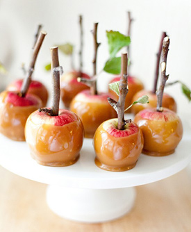 candied apples Fantastic Fall Wedding Ideas