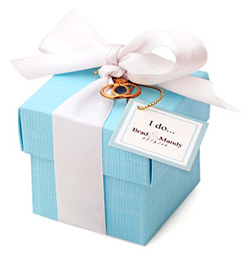 I Do Aqua Blue Favor Box i do box Planning a Something Blue Wedding