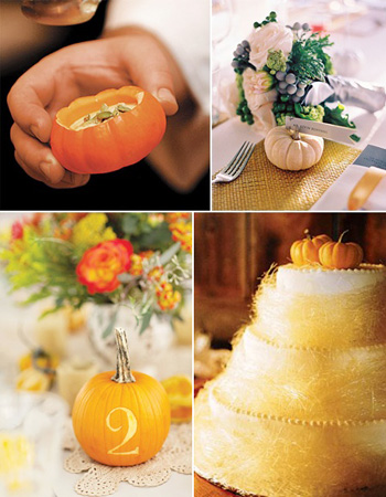 Wedding Pumpkin Centerpieces and Decorations pumpkins Fantastic Fall Wedding Ideas