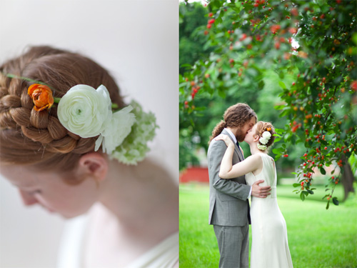 Spring Wedding Attire & Headpiece spring wedding couple Fresh & Fabulous Spring Wedding Ideas