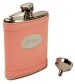 Pink Leather Flask