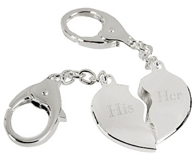 unknown My Other Half Silver Heart Key Chains