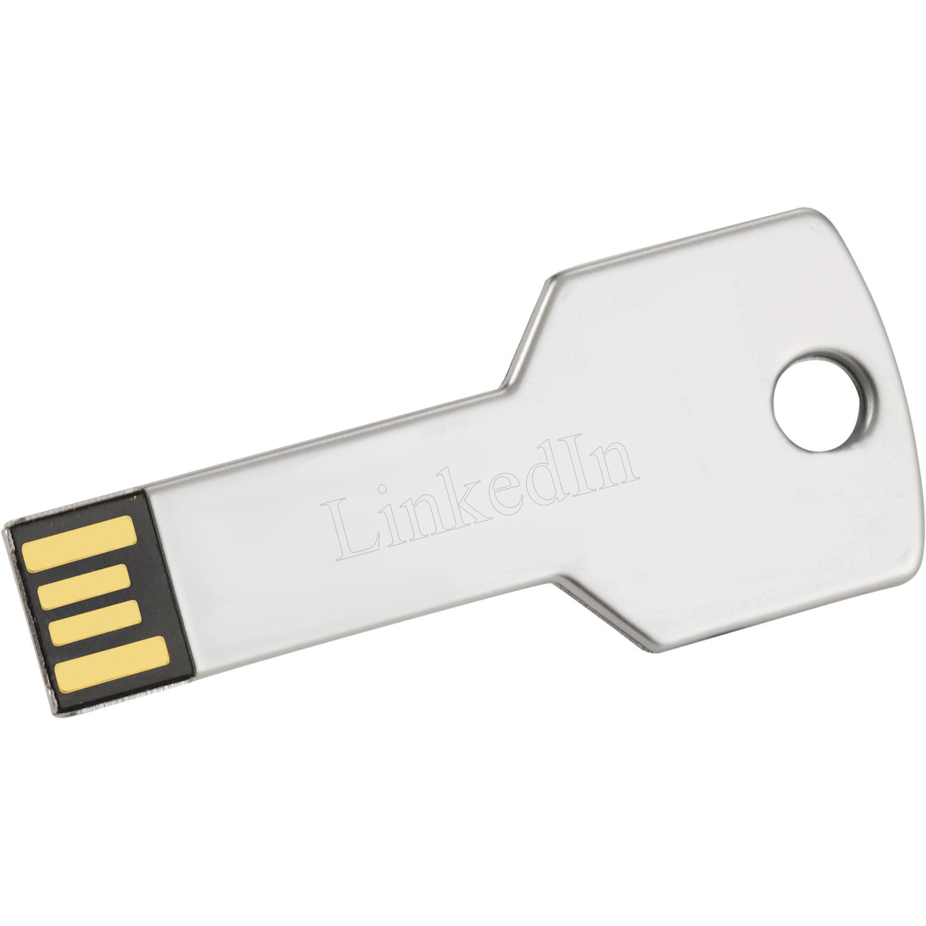 unknown 8GB USB Stainless Steel Key Flash Drive