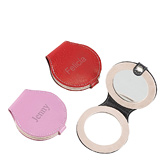 Compact Bridal Party Leather Purse Mirror