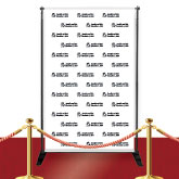 Custom Red Carpet Wedding Bells Banner