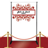 Floral Vine Personalized Wedding Banner