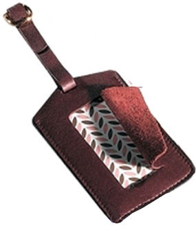 unknown Leather Luggage ID Tag