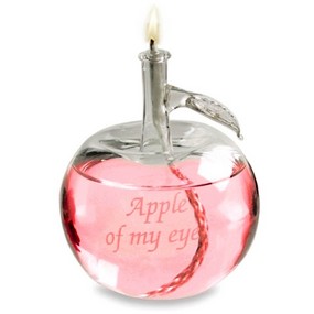 Apple Of My Eye Glass Oil Lamp*
