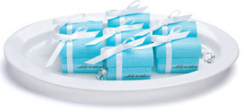 Aqua Blue Treasure Chest Ribbon Box