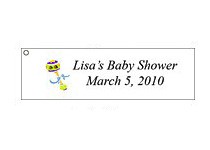unknown Personalized Baby Shower Favor Tags (60 precut pcs.)