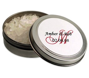 unknown Fragrant Bath Salts Favor Tin