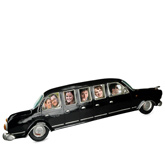 Elegant Wedding Limo Picture Frame