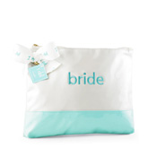 I Do Embroidered Bride Cosmetic Bag