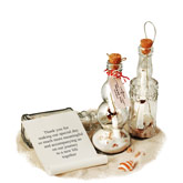 Mini Moroccan Message In A Bottle Beach Theme Favor (New)
