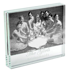 Bridesmaid Glass Photo Frame*