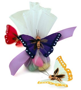butterfly candy favor monarch bag favors tulle hansonellis children cake garden theme themed monster