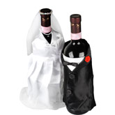 Champagne Wedding Bride and Groom Wine Bottle Decorations (New)