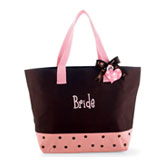 Chocolate Diamond Bride Tote Bag