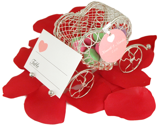 unknown Cinderella Heart Candy Carriage Placecard Holder Favor