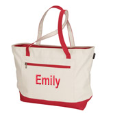 Modern Zipper Carry Tote Bag