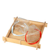 Clear Asian Takeout Box with Ribbon (New Arrival)