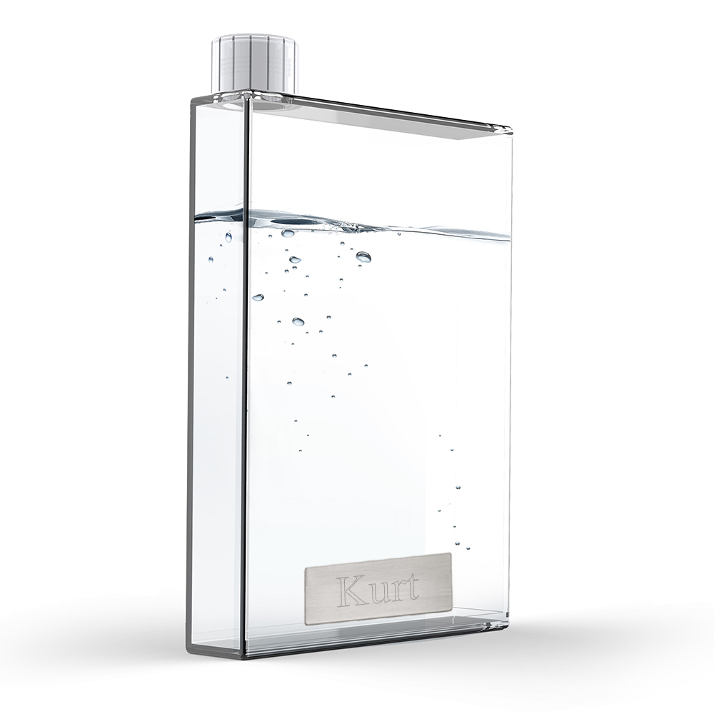 unknown Personalization 16oz Clear Stylish Office Flask