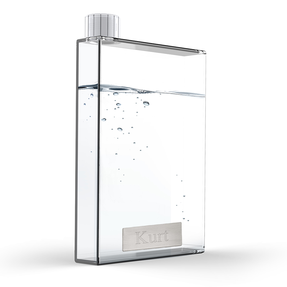 Personalization 16oz Clear Stylish Office Flask*