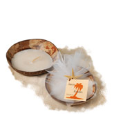Coconut Shell Beach Starfish Candle Favor (New Arrival)