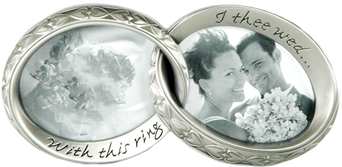 unknown Interlocking Wedding Ring Picture Frames
