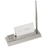 Desk Clock Card & Pen Holder