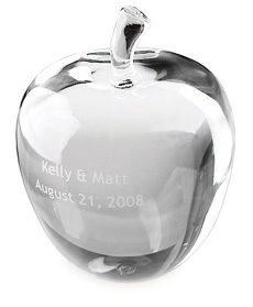 unknown Large Crystal Apple Achievement Award