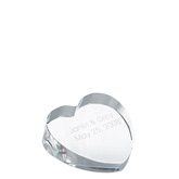 Crystal Heart Paperweight