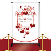 Custom Heart Frame Wedding Banner (New Arrival)