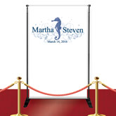 Custom Nautical Seahorse Beach Banner (New Arrival)