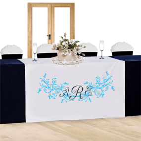 Classic Floral Personalized Table Runner