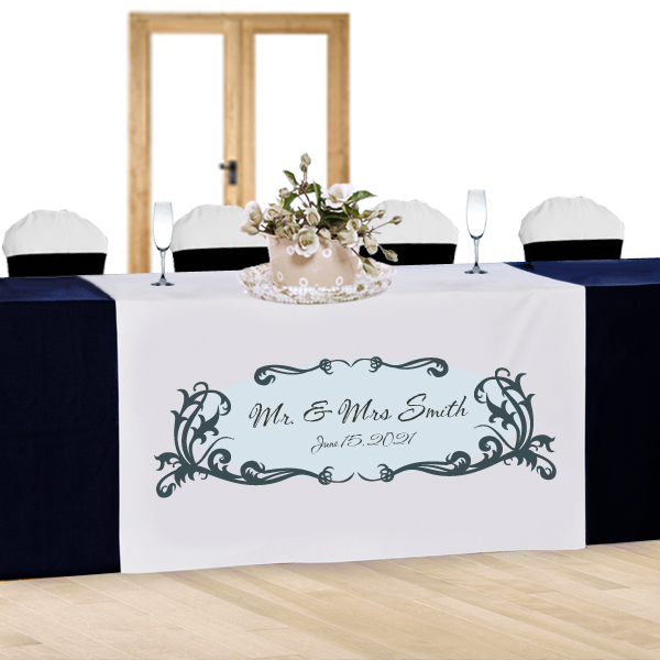 unknown Mr. & Mrs. Personalized Wedding Table Runner