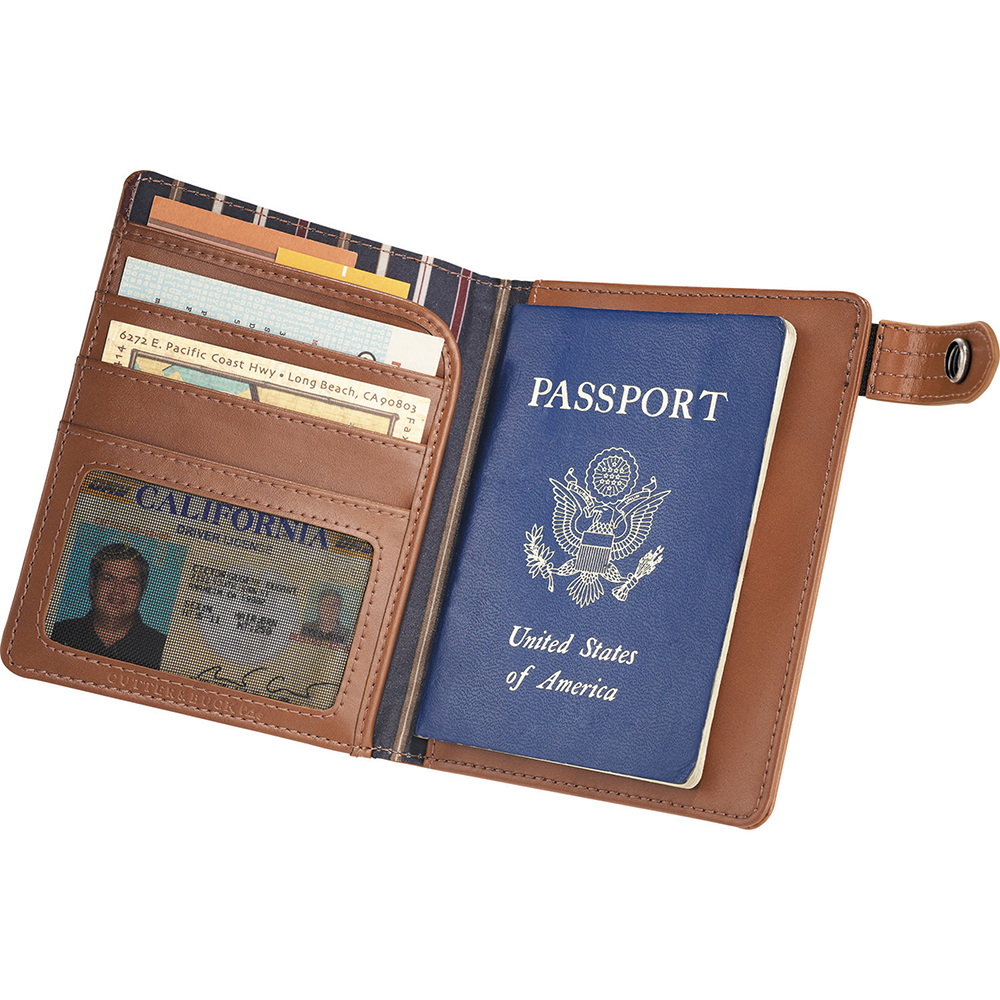 unknown Legacy Leather Passport Wallet & Business Card Holder
