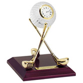Crystal Golf Club Clock Award