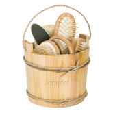 Deluxe Personalized Wooden Spa Set