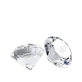 Engraved Round Crystal Diamond
