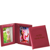 4%22+x+6%22+Double+Leather+Picture+Frame