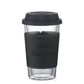 Double Wall Glass Tumbler with Wrap