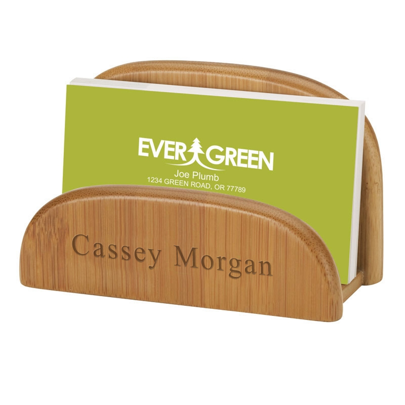 unknown Eco Friendly Bamboo Business Card Holder