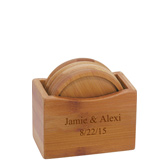 Eco Friendly Bamboo Coaster Set