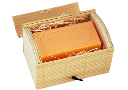 unknown Eco-Friendly Bamboo Treasure Box Soap Favor