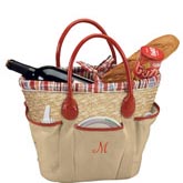 Natural Eco Friendly Woven Picnic Tote Bag