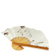 Bamboo Flower Petal Wedding Fan