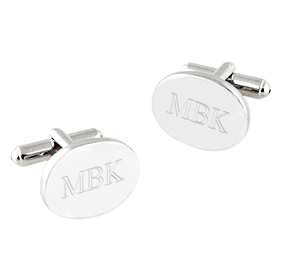 unknown Personalized Silver Executive Cuff Links