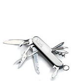 15+Tools+Engraved+Silver+Pocket+Knife